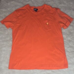 Polo by Ralph Lauren Men's Bright Orange Tee